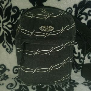 Petals and peacocks side satchel